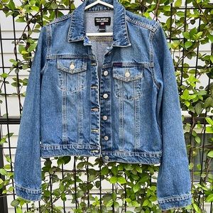 Jean jacket, size large